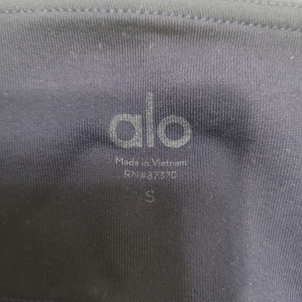 Alo Pants Womens S Blue Navy Legging Athletic Training Gym Yoga Stretch Entwine - Picture 6 of 11